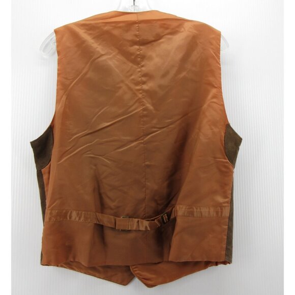 VINTAGE Banana Republic Vest XS Waistcoat Leather Suede Safari 90s * - Picture 8 of 12